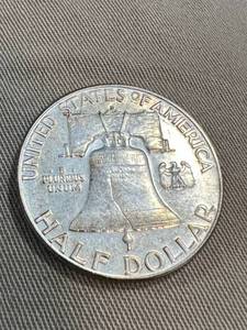 1962-D US FRANKLIN HALF DOLLAR NICELY TONED