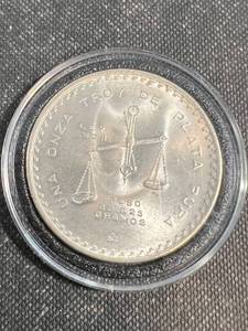 1980 MEXICO ONZA 1.075 TROY OZ 92.5 STERLING (1 OZ PURE SILVER MELT) IN AIRTITE