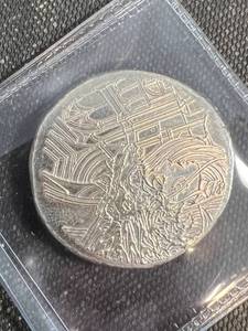 1 TROY OZ .999 FINE SILVER BUTTON ROUND HAYLEYBUG