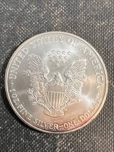 2004 AMERICAN SILVER EAGLE 1 TROY OZ .999 FINE SILVER