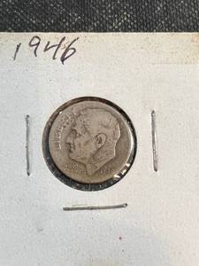 3 SILVER US DIMES 1946 1955 1957 ROOSEVELT
