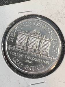 2013 AUSTRIA PHILHARMONIC 1 TROY OZ .999 FINE SILVER
