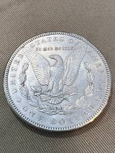 1900 US MORGAN SILVER DOLLAR AU