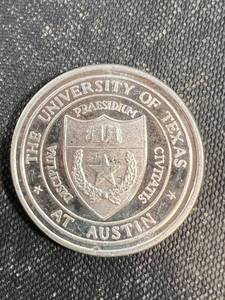 UNIVERSITY OF TEXAS AUSTIN 1 TROY OZ .999 FINE SILVER 1883-1983