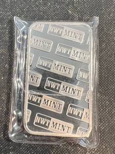 5 TROY OZ .999 FINE SILVER NORTHWEST TERRITORIAL MINT BAR SEALED