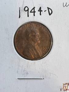 GROUP OF 5 WHEAT CENTS 1944-D 1946-D 1947-D 1948-D 1949-D