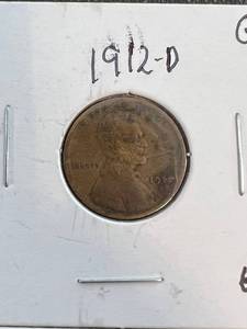 4 US WHEAT CENTS 1912-D 1912-S 1913-D 1915-D