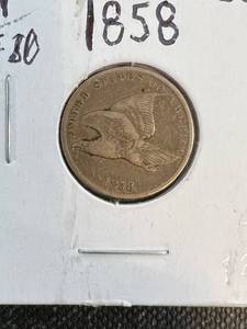 1858 small letters US FLYING EAGLE CENT