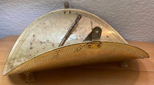 lot 27 image: Vintage Brass Firewood Holder