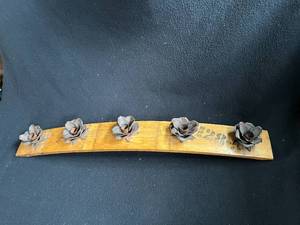lot 62 image: Wine Barrel Stave Candle Holder