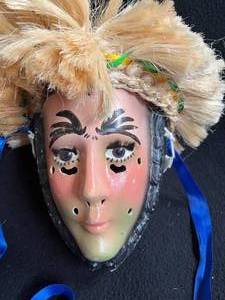 lot 60 image: Vintage Brazilian Carnival Mask