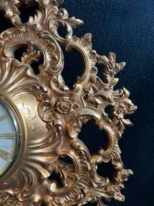 lot 74 image: 1960s Syroco Wall Clock
