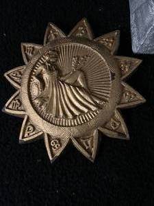 lot 101 image: Vintage Zodiak Wall Hanging and World Cup Style Sculpture