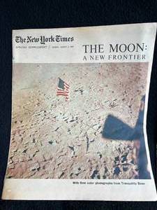 lot 39 image: Vintage New York Times Papers, Magazine, LIFE Magazine Man on the Moon, Nixon & Ford
