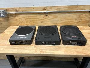 lot 126 image: Lot of 3- Car Subwoofer Enclosures (see description for details)