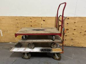 lot 40 image: Lot of 3 Warehouse Carts