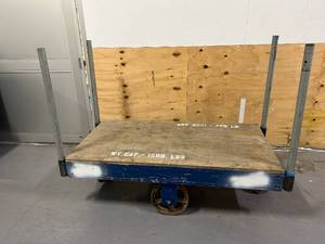 lot 77 image: WarehouseConstruction Cart with Steel Wheels