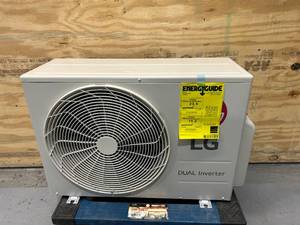 lot 18 image: LG 9,000 BTU Ductless Single Zone Air ConditionerInverter Heat Pump (Outdoor Unit)