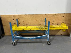 lot 111 image: Heavy Duty WarehouseConstruction Cart with 2 Steel Beams
