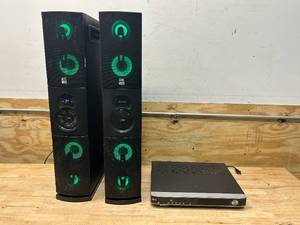 lot 131 image: LG DVD Player with a Set of ALTEC Tower Speaker Set