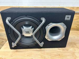 lot 137 image: JBL GT-BASSPRO12 Subwoofer speaker with built-in 150W RMS amplifier with bass port