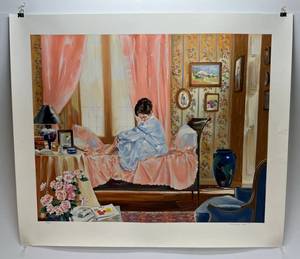 lot 17 image: 1990 Charles Apt Dreams Serigraph 247300 Pencil Signed With COA (Some Light Cracking In Paint)