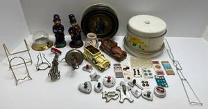 lot 38 image: Group Of Misc. Vintage Items Including Cookie Cutters And More