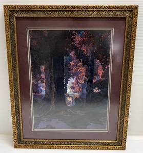 lot 64 image: Three Framed Behind Glass Maxfield Parrish Prints 1 13 12 x 17 34 1 18 34 x 22 34 1 18 14 x 22 34