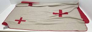 lot 94 image: Pad Brand Vintage Swiss Cross Reversible Throw
