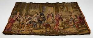 lot 99 image: VintageAntique Tapestry 34 x 19