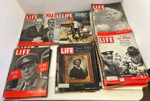 lot 102 image: Large Group Of Misc. Vintage Life Magazines