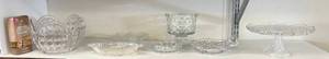 lot 115 image: Shelf Full Of Misc. Vintage Cut Glass Pieces Including Some Crystal