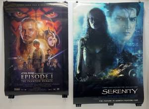 lot 121 image: Vintage Movie Posters Including Star Wras Episode I The Phantom Menace And Serenity