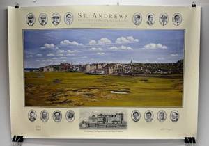 lot 125 image: Large St. Andrews The Centennial Commemorative Edition Poster 28 x 40