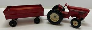lot 182 image: Vintage Die-Cast Tractor With Wagon