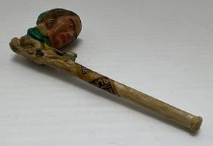 lot 210 image: Vintage Gouda Holland Goedewaagen Figural Clay Pipe