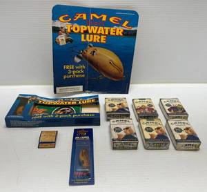 lot 231 image: Group Of Vintage Camel Cigarettes (Unopened) And More