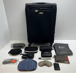 lot 234 image: Samsonite Med. Size Luggage And Misc. Travel Kits