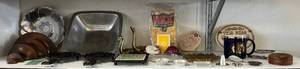 lot 238 image: Shelf Full Of Misc. Vintage Items