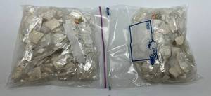 lot 241 image: Two Bags Full Of Vintage Clay Figures (Cheerleader) Great For Fairy Gardens