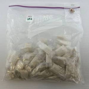 lot 242 image: Bag Full Of Vintage Clay Figures (Dog) Great For Fairy Gardens