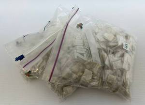 lot 243 image: The Bags Full Of Vintage Clay Figures (Elephant On Ball) Great For Fairy Gardens