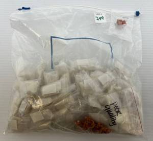 lot 244 image: Bag Full Of Vintage Clay Figures (Bear With Honey Pot) Great For Fairy Gardens