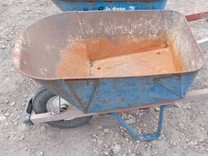 lot 26 image: (2) Steel Wheelbarrows