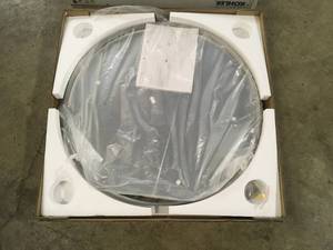 KOHLER  Essential 28 in. W x 28 in. H Round Framing Wall Mount Vanity Mirror with Brushed Nickel  Customer Returns See Pictures
