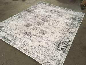 8 X 10 Unique Loom Sofia Collection Area Rug Grey Beige Customer Returns See Pictures