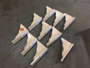 Lot of 12-12 in. x 1-18 in. 35 lbs. Shelf Bracket by Unbranded Customer Returns See Pictures
