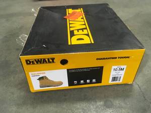 Mens Halogen 6 Work Boots - Steel Toe - Wheat Size 10.5(M) by DEWALT  Customer Returns See Pictures