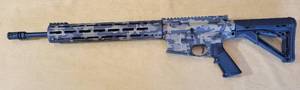 lot 1 image: Digi Camo Cerakote AR-15