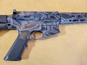 lot 3 image: Custom Dual Color Midnight Kyptek AR-15
